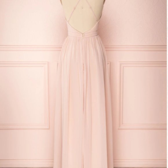 Blush Chiffon Gown - Picture 2 of 5